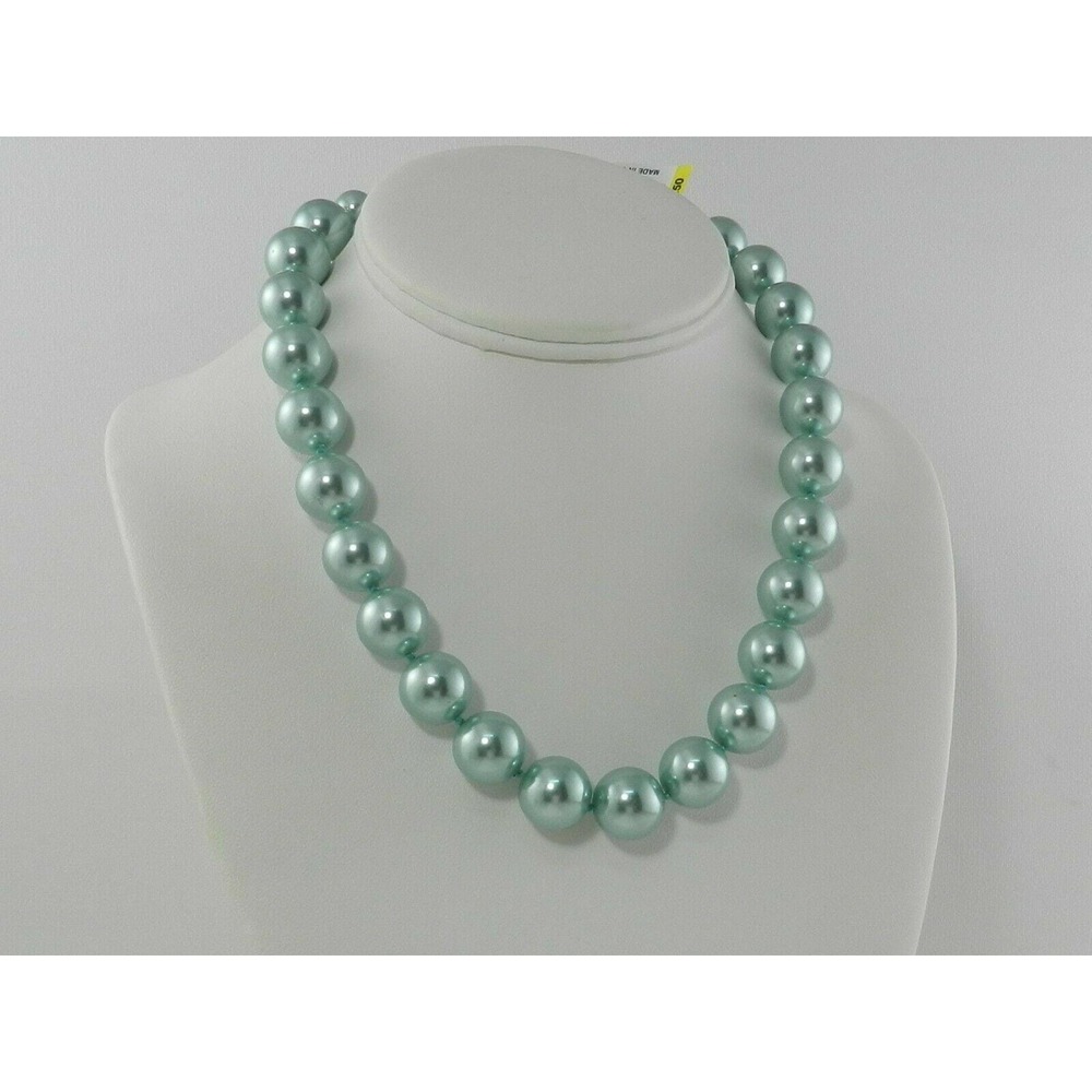 Charter Club Imitation 14mm Pearl Collar Necklace (Aqua) New with tag